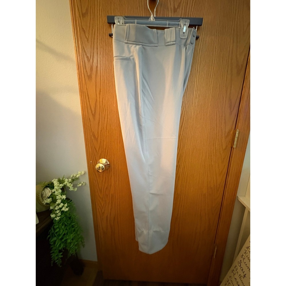 Easton Rival 2 Baseball Pants Adult Large Grey Open Bottom A164461 New